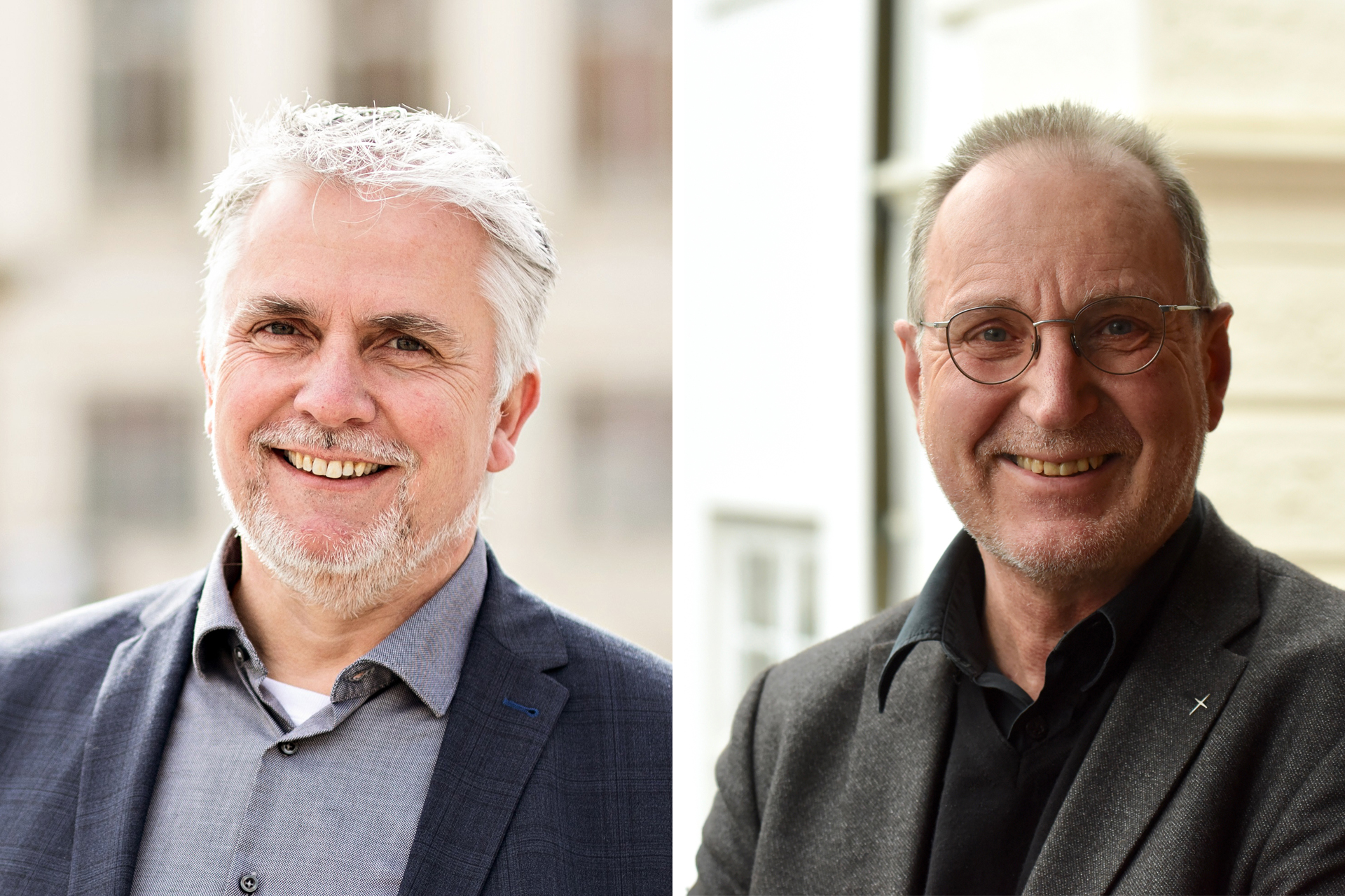 V.l.n.r.: Bürgermeister Sven Radestock und Propst Peter Barz